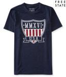Aeropostale Free State Usa Shield Graphic T
