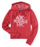 Aeropostale Stacked Aropostale Nyc Pullover Hoodie - Red Robin, Xsmall