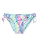Aeropostale The Bikini Lab Tie-dye Adjustable Hipster Bottom