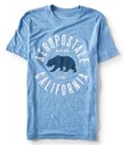 Aeropostale Aropostale California Bear Graphic Tee - Goblin Blue, Xsmall