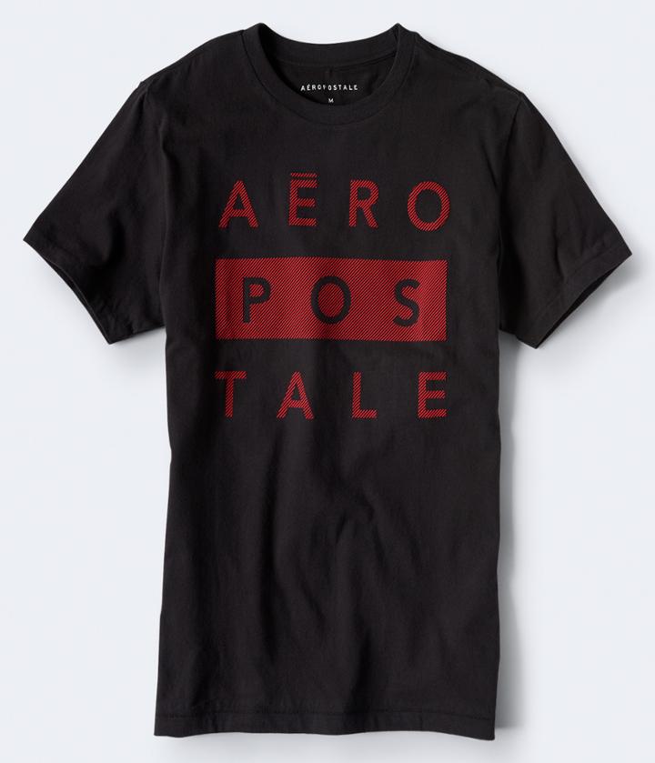 Aeropostale Aeropostale Block Logo Graphic Tee - Black, Xsmall