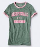 Aeropostale Aeropostale 1987 Ringer Graphic Tee - Olive, Small