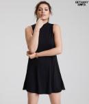 Aeropostale Solid High-neck Tank Dress