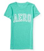 Aeropostale Aeropostale Blocky Aero Graphic Tee - Marine Green, Xsmall