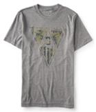 Aeropostale Aeropostale Camo 9 Flag Graphic Tee - Grey Ripple, Small