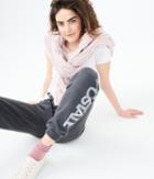 Aeropostale Aeropostale Stacked Logo Classic Cinch Sweatpants - Charcoal Heather Grey, Xsmall