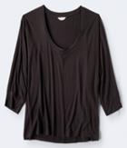 Aeropostale Aeropostale 3/4 Sleeve Slouchy Dolman Tee - Black, Xsmall