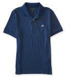 Aeropostale Solid Heritage Jersey Polo