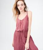 Aeropostale Aeropostale Ornate Print Crop Jumpsuit - Dark Red, Xsmall