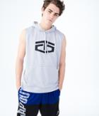 Aeropostale Aeropostale Tapout All Out Sleeveless Pullover Hoodie - Grey, Small