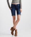 Aeropostale Medium Wash Destoyed Bermuda Shorts