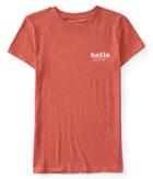 Aeropostale Aeropostale Free State Hello Love Graphic Tee - Dark Coral, Xsmall