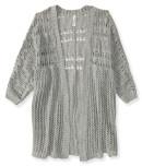 Aeropostale Sheer Open-knit Kimono Cardigan
