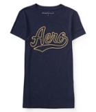 Aeropostale Aeropostale Beaded Aero Graphic Tee - Classic Navy, Xsmall