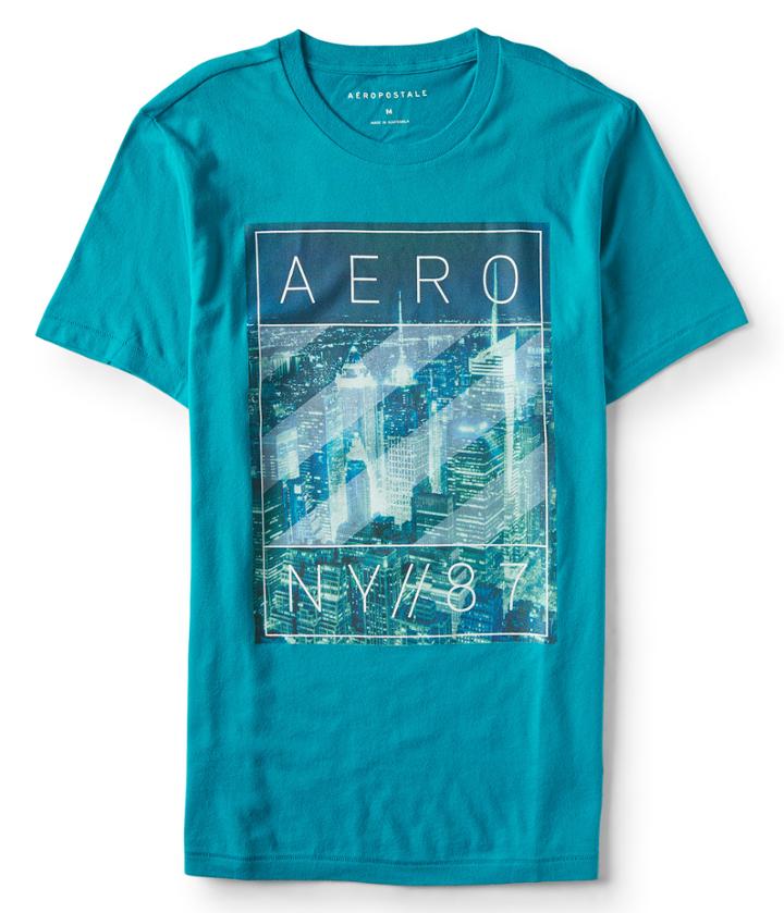 Aeropostale Aeropostale Aero Ny 87 Graphic Tee - Lapis, Xsmall