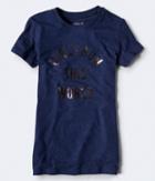 Aeropostale Aeropostale Girls Run This World Graphic Tee - Eclipse, Xsmall