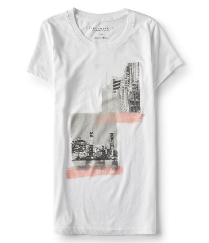 Aeropostale Aeropostale All Day All Night Graphic Tee - Bleach, Xsmall