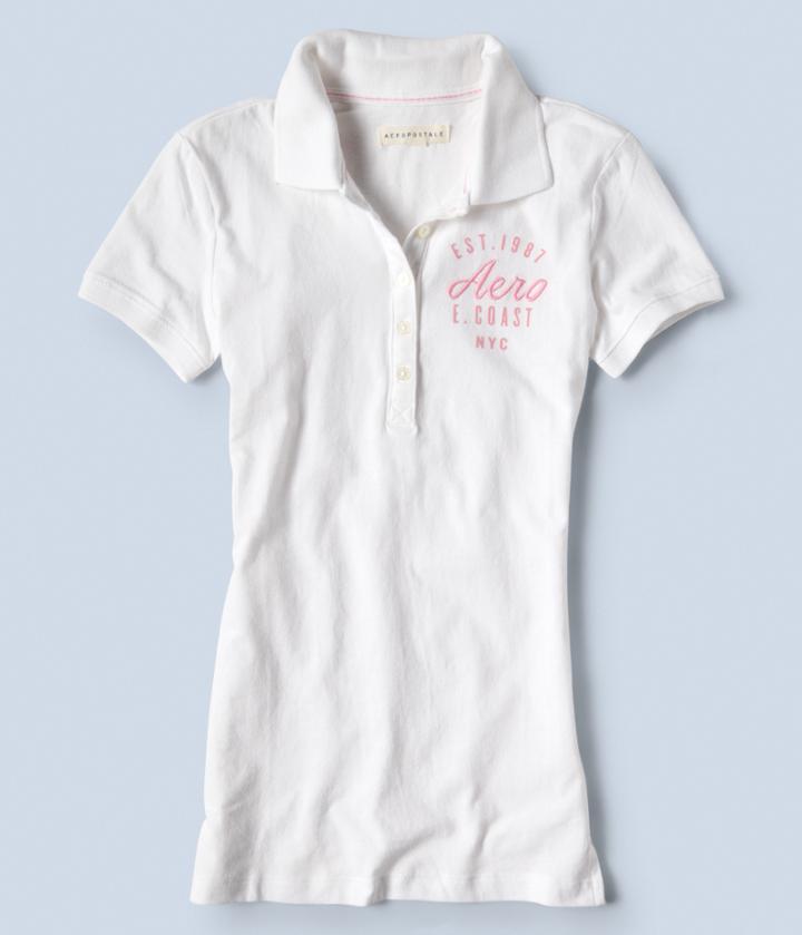 Aeropostale Aeropostale East Coast Aero Jersey Polo - Bleach, Xsmall