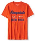 Aeropostale Aropostale New York Logo Graphic Tee - Orange, Xsmall