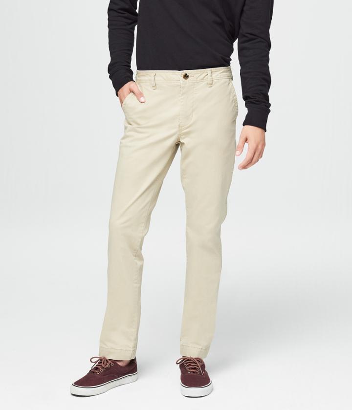 Aeropostale Aeropostale Solid Slim Reflex Chinos - Tan, 27x28
