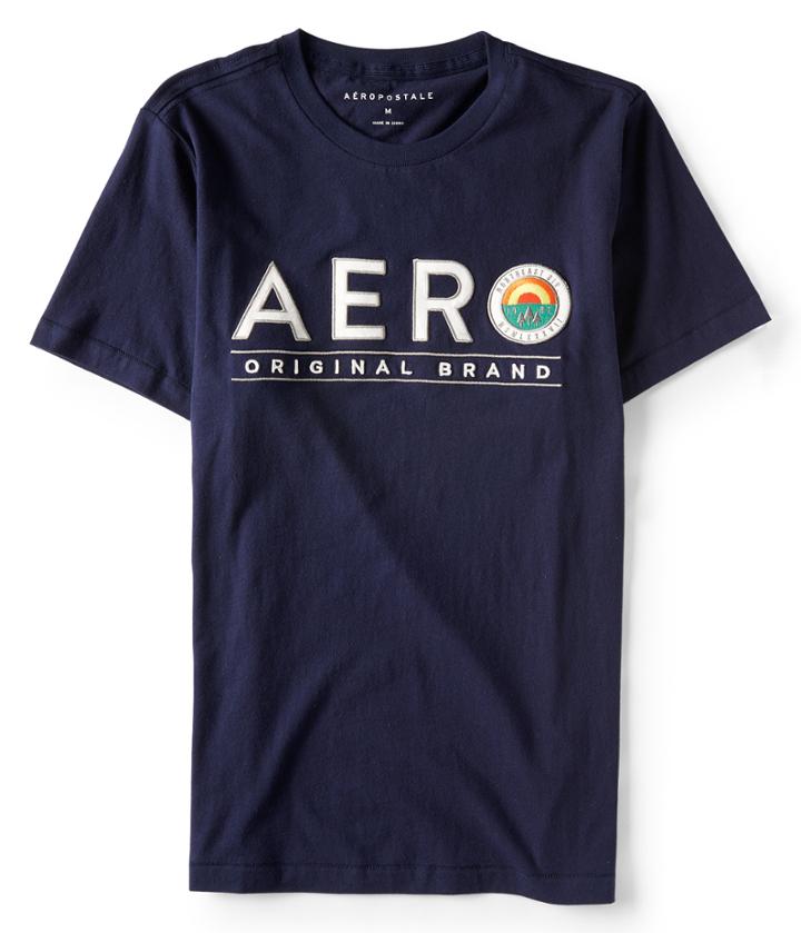 Aeropostale Aeropostale Aero Original Brand Graphic Tee - Classic Navy, Xsmall