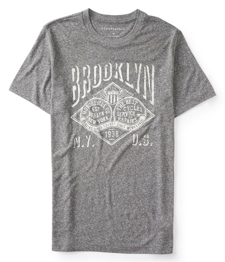 Aeropostale Aeropostale Brooklyn Motorcycles Graphic Tee - Black, Xsmall