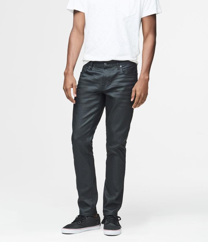 Aeropostale Aeropostale Super Skinny Coated Black Wash Reflex Jean - Black Wash, 27x28