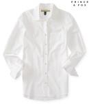 Aeropostale Prince & Fox Long Sleeve Solid Button Down