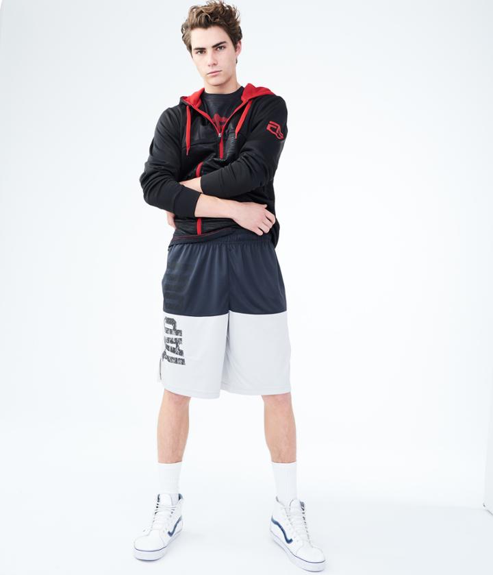 Aeropostale Aeropostale Tapout Battletested Athletic Shorts - Dark Grey, Small