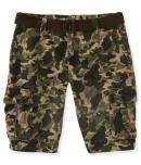 Aeropostale Belted Camo Cargo Shorts