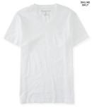 Aeropostale Solid V-neck Pocket Tee