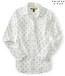 Aeropostale Prince & Fox Diamond Dot Button Down