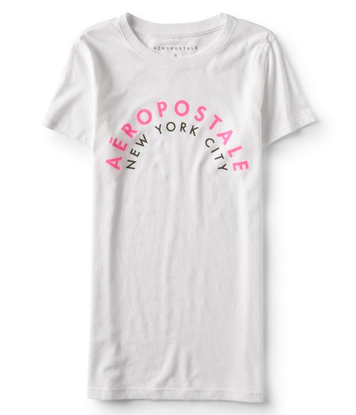 Aeropostale Aropostale Arch Graphic Tee - Bleach, Xsmall