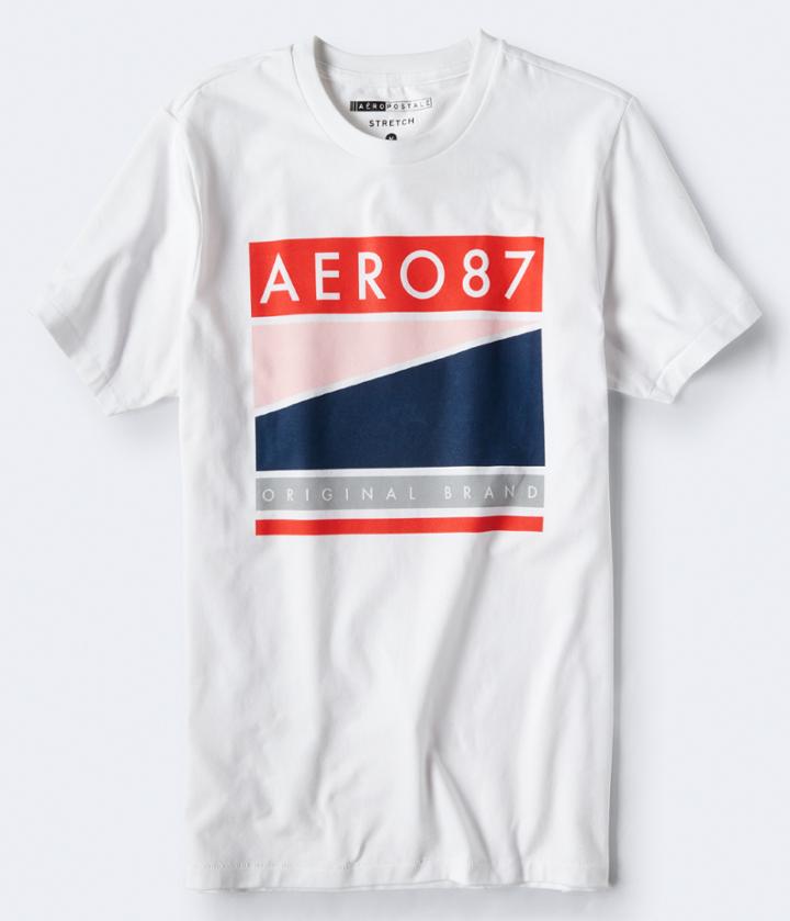 Aeropostale Aeropostale Aero 87 Original Stretch Graphic Tee - Bleach, Xsmall
