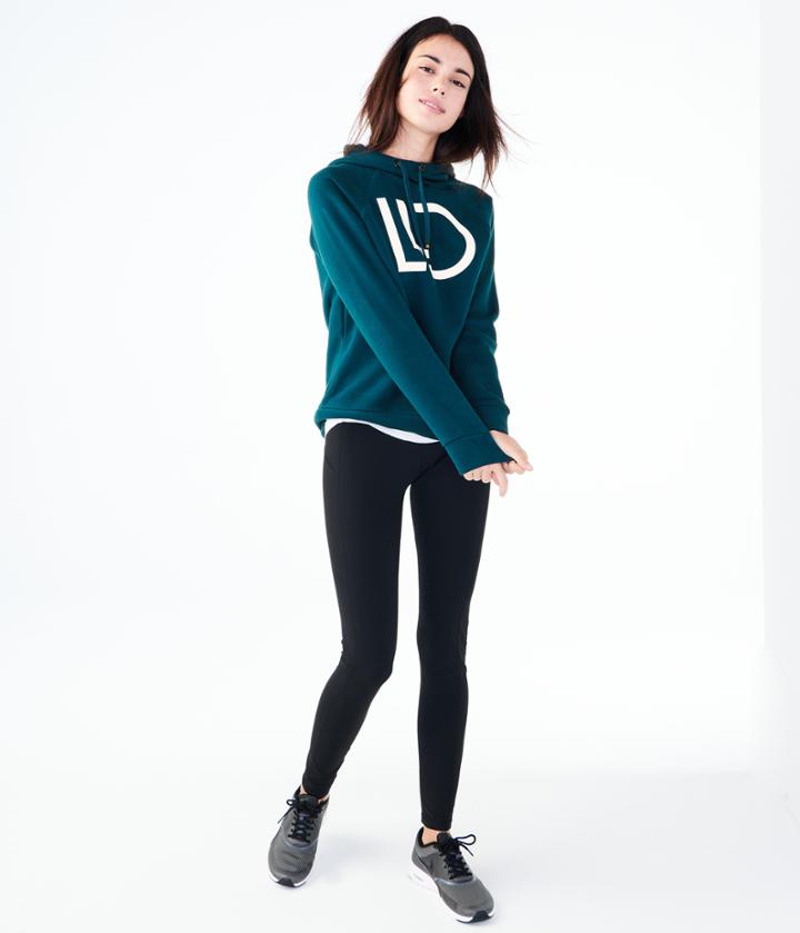 Aeropostale Aeropostale Lld Logo Fleece Pullover Hoodie - Teal, Xsmall