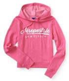 Aeropostale Script Aropostale New York Pullover Hoodie - Dark Pink, Xsmall