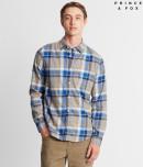 Aeropostale Prince & Fox Heathered Plaid Button Down