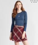 Aeropostale Prince & Fox Plaid A-line Skirt