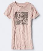 Aeropostale Aeropostale Be Yourself Graphic Tee - Light Ping, Small
