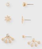 Aeropostale Aeropostale Dainty Daisy Stud Earring 3-pack - Gold