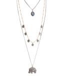 Aeropostale Elephant Layered Long-strand Necklace