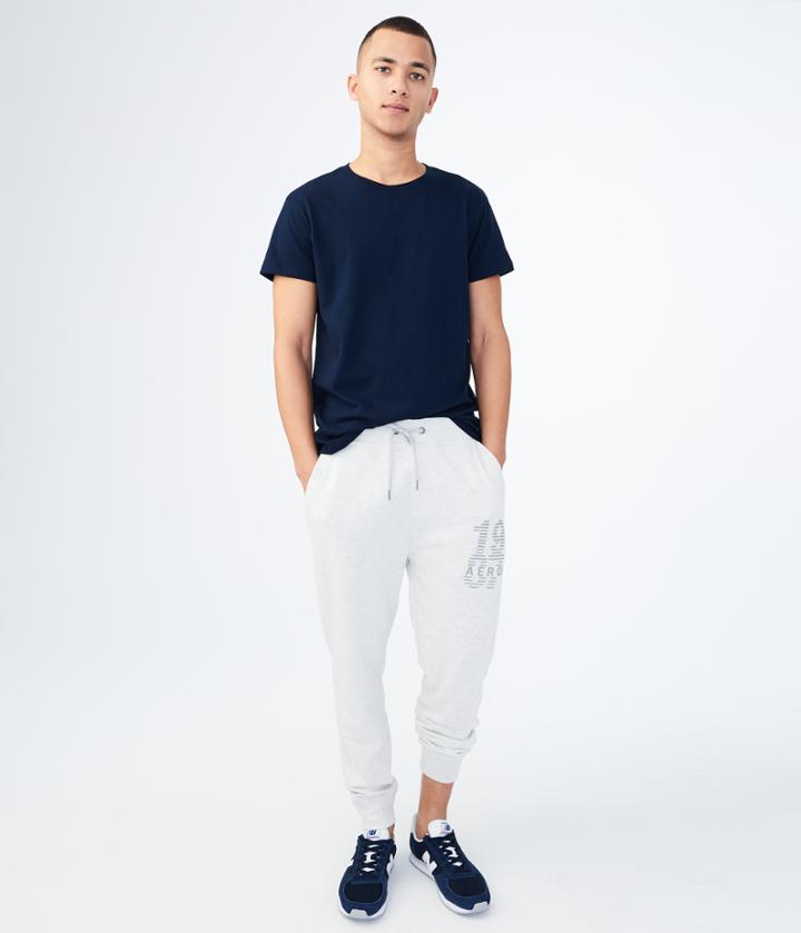 Aeropostale Aeropostale 1987 Aero Jogger Sweatpants - Lightest Heather Grey, Xsmall