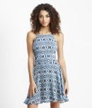 Aeropostale Southwestern High-neck Fit & Flare Dress