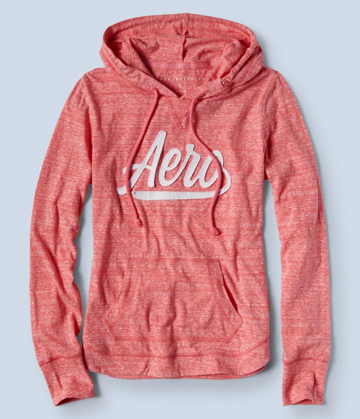 Aeropostale Aeropostale Lightweight Aero Pullover Hoodie - Coral, Xsmall