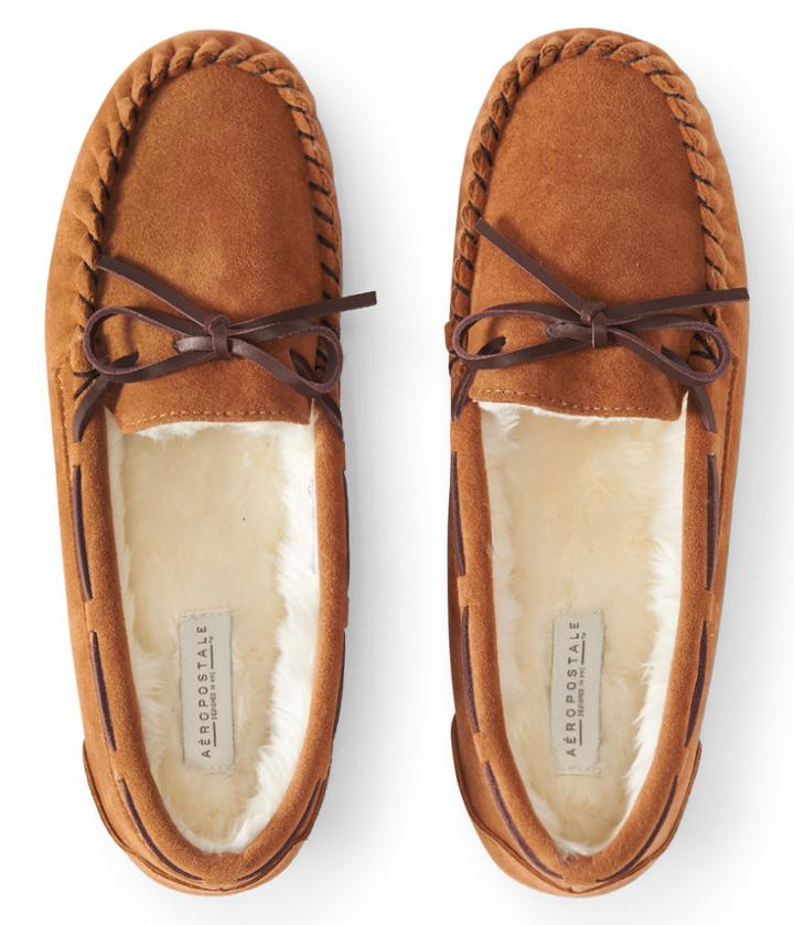 Aeropostale Aeropostale Moccasin Slipper - Light Brown, 6