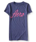 Aeropostale Aeropostale Aero Script Graphic Tee - Endless Blue, Xsmall