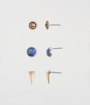Aeropostale Spear Point & Shimmer Stud Earring 3-pack