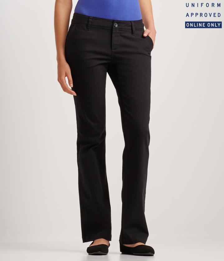 Aeropostale Aeropostale Curvy Core Twill Pants - Black, 000r