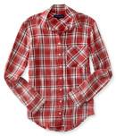 Aeropostale Long Sleeve Bella Plaid Woven Shirt