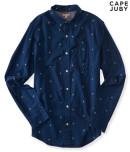 Aeropostale Cape Juby Pixel Star Button Down